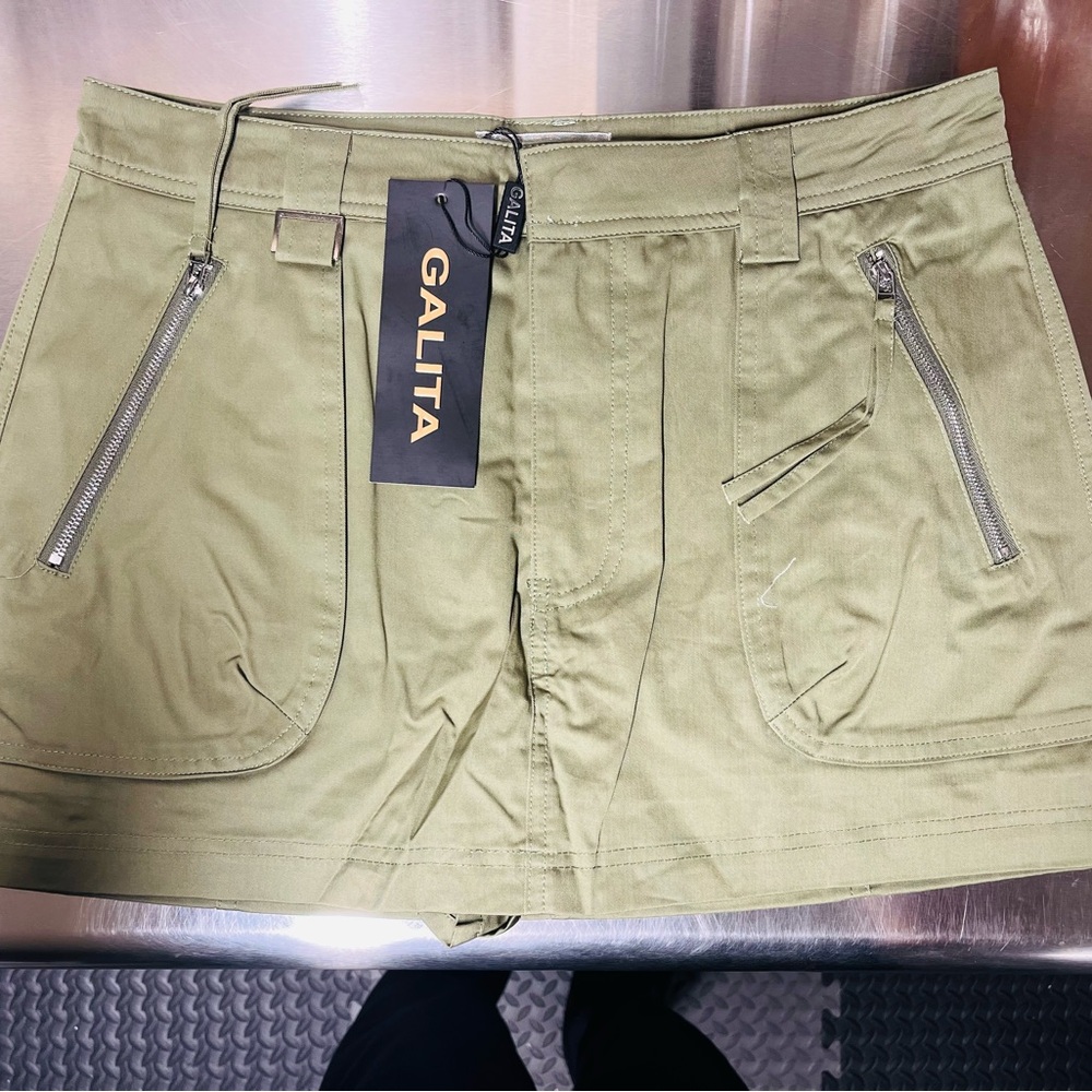Galita Olive Green Mini Skort